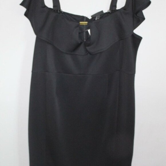 NWT Lane Bryant Off Shoulder Dress Black Scuba Plus Size 22 H10674 - Picture 3 of 12